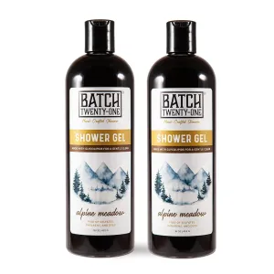 Natural Body Wash for Men and Women - Hydrating Shower Gel with Hops and Hemp Seed Oil - Handmade Organic Bath Gel - Natural, Exfoliating Body Wash Pack of 2, 16 fl oz each