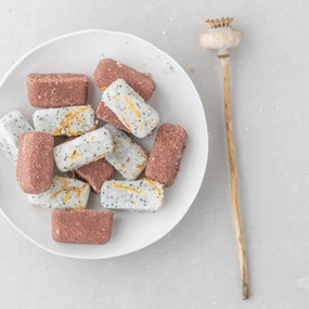 Natural sugar scrub cubes