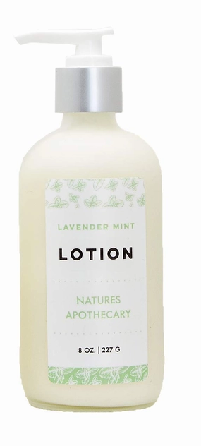 NATURE'S APOTHECARY Lavender Mint Luxury Lotion For Dry Skin | Silky, Nourished, & Hydrated Skin | Hypoallergenic, All-Natural, Plant-Derived, Made in USA by DAYSPA Body Basics