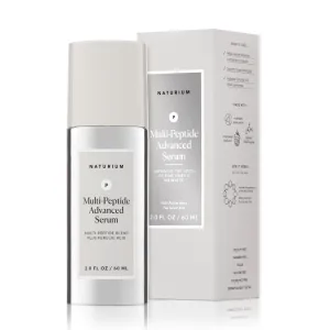Naturium Multi-Peptide Advanced Serum Jumbo, Firming & Smoothing Face Serum for Fine Lines & Wrinkles with Advanced Multi-Peptide Blend, 2 oz