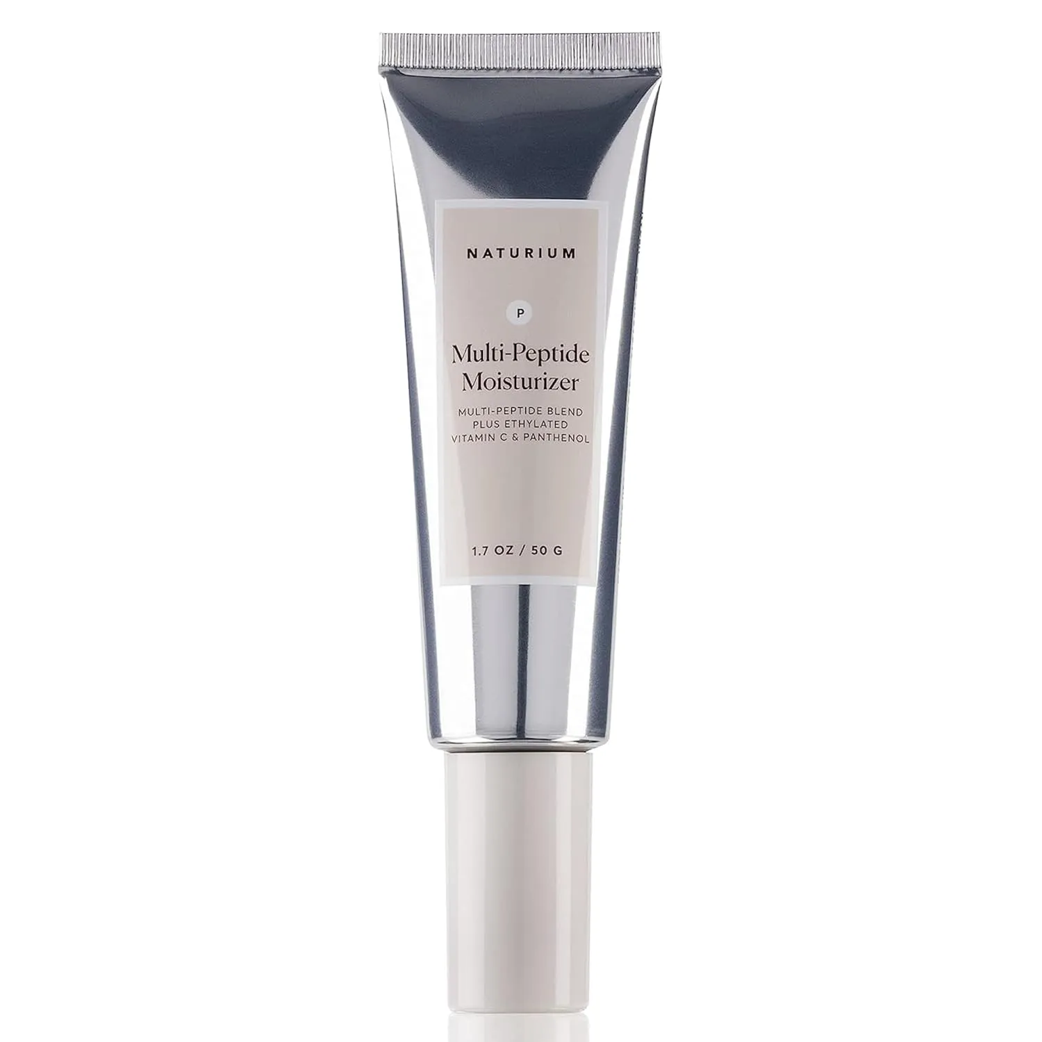 Naturium Multi-Peptide Moisturizer, Hydrating & Smoothing Skin Care, Moisturizes with Ethylated Vitamin C & Panthenol, 1.7 oz