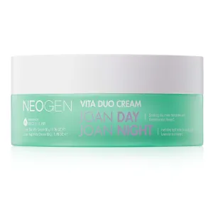 NEOGEN x JOAN KIM Vita Duo Cream Joan Day & Joan Night (100 g / 3.52 Oz) – Brightening & Hydrating & Soothing Day and Night Cream with Vitamin C, Green Tea and Lavender – Korean Skin Care