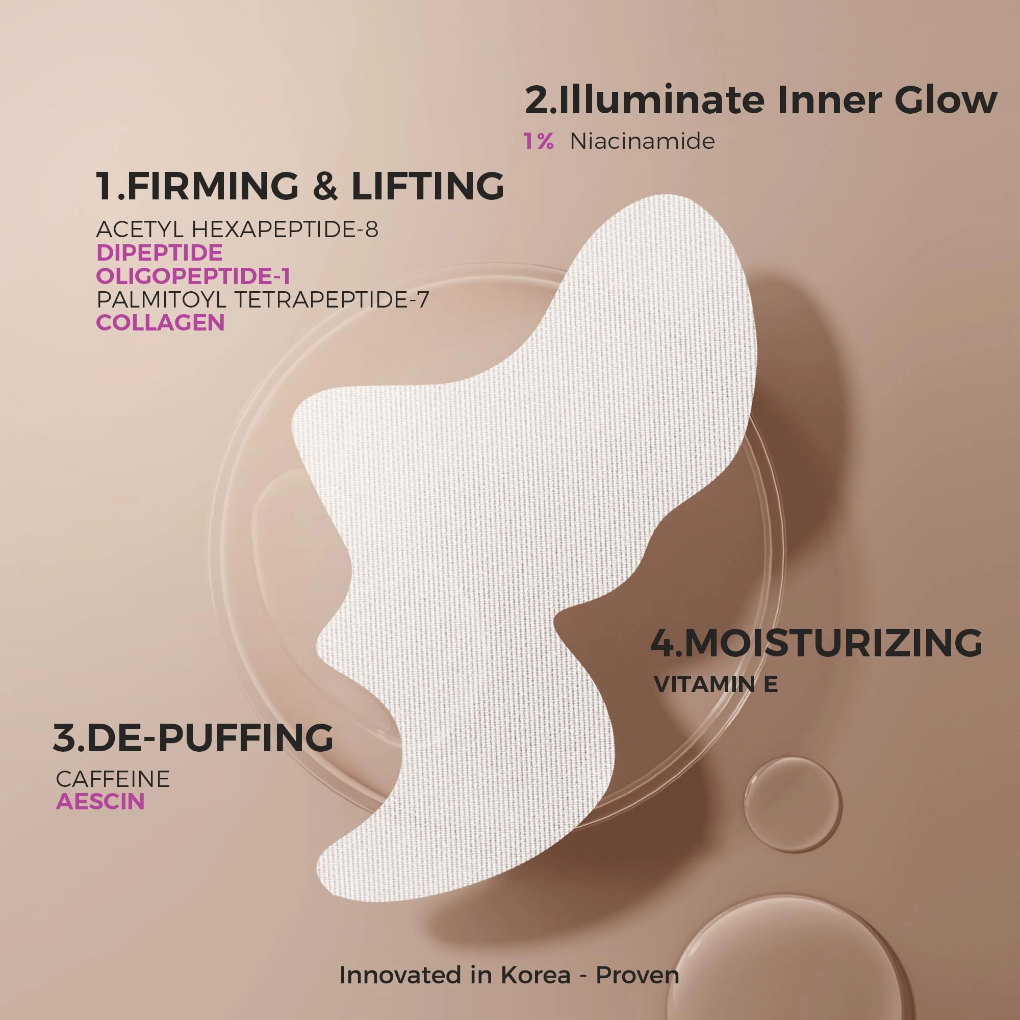 NING DERMOLOGIE Smile Lines Patches for Wrinkles: Anti-Aging, Firming, Hydrating, Smoothing Face Patches with Collagen,Peptide,Niacinamide, for Nasolabial Folds Under Eye Fine Lines Treatment 10 Pairs