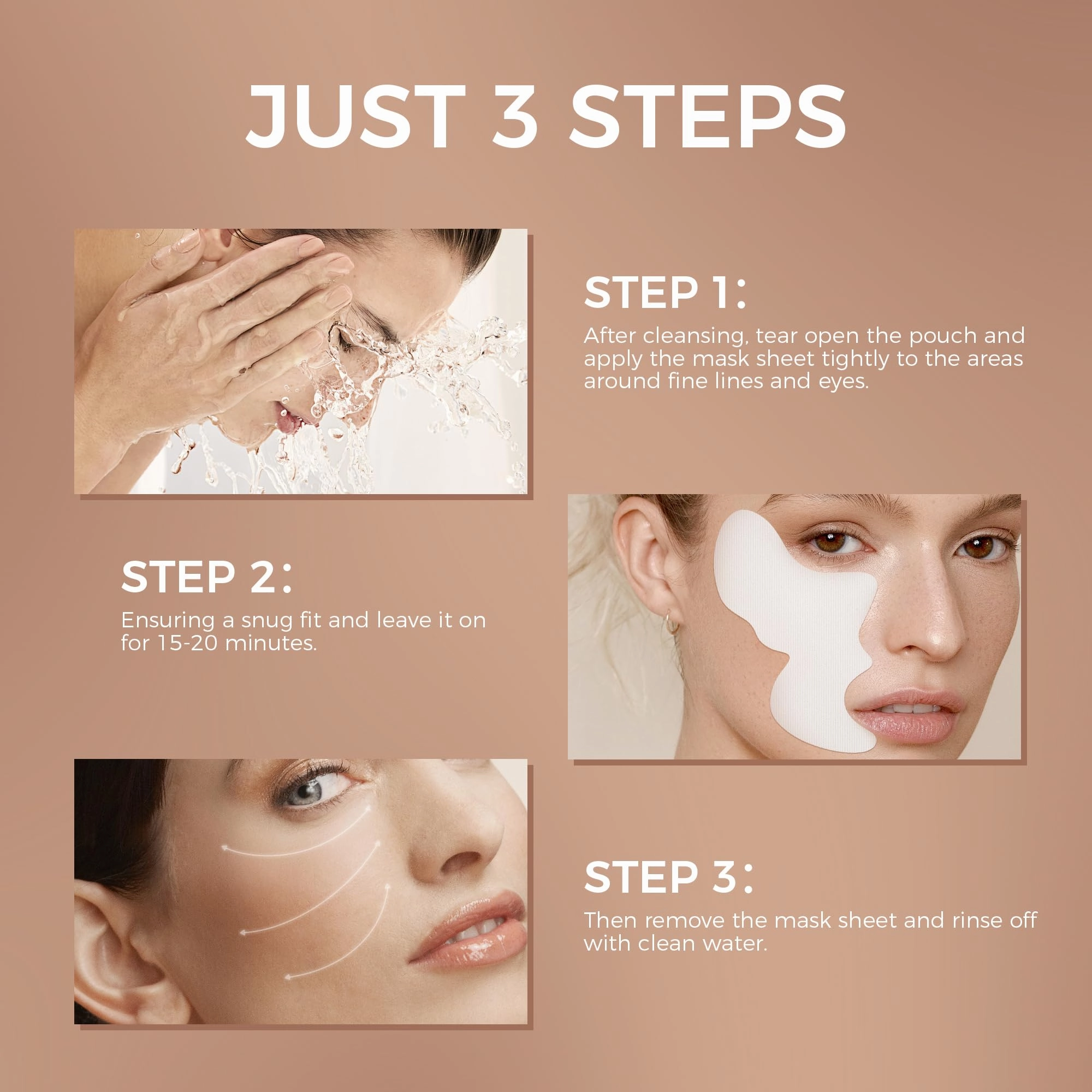 NING DERMOLOGIE Smile Lines Patches for Wrinkles: Anti-Aging, Firming, Hydrating, Smoothing Face Patches with Collagen,Peptide,Niacinamide, for Nasolabial Folds Under Eye Fine Lines Treatment 10 Pairs