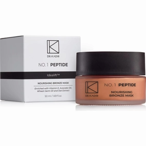 No.1 Peptide Nourishing Bronze Mask – 50ml (1.7 fl oz) | Hydrating, Revitalizing Facial Mask with Idealift Peptide, Avocado & Wheat Germ Oil