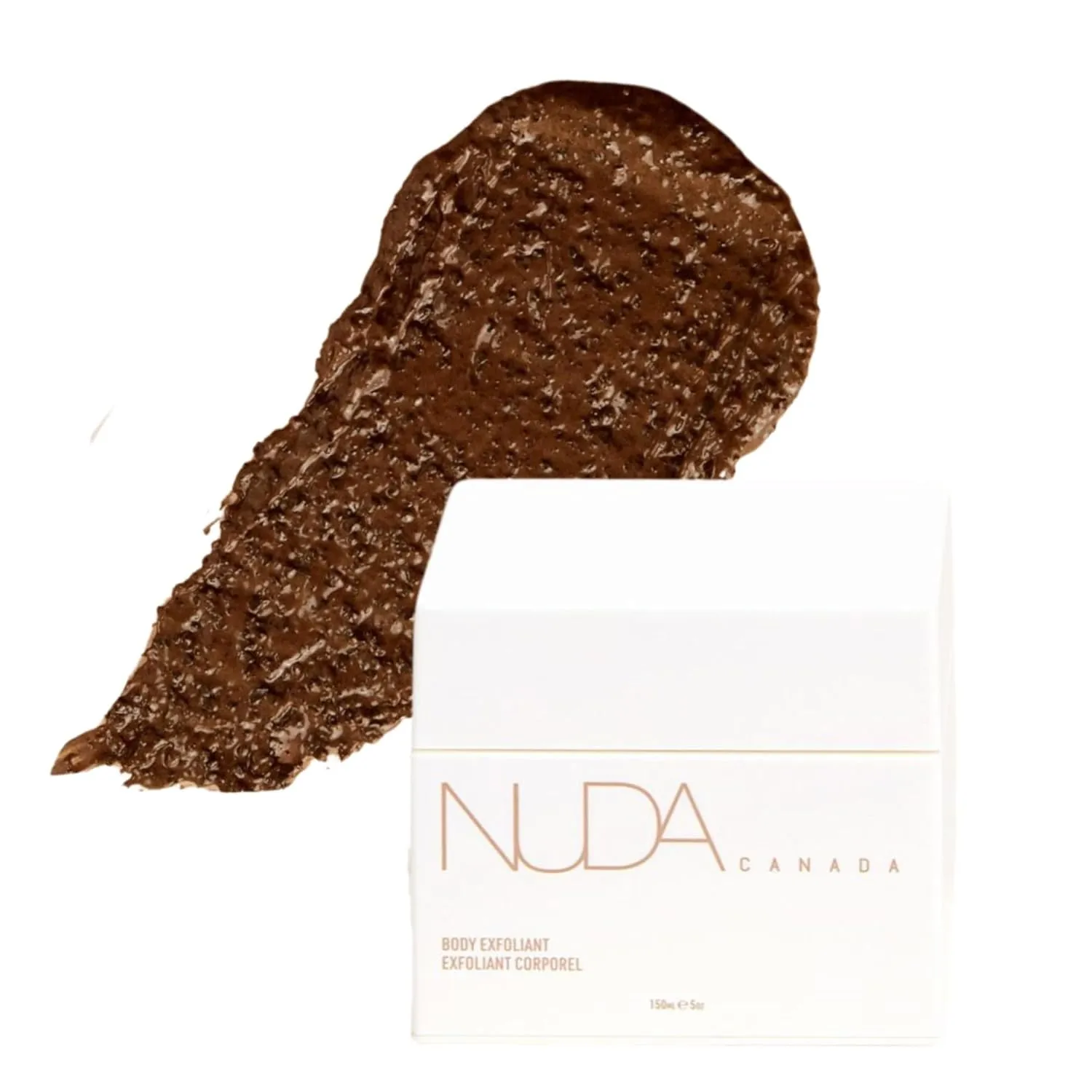 Nuda Body Exfoliant | Natural Exfoliating Body Scrub Made with Arabica Coffee | Vegan Coffee Scrub Infused with Coconut Oil & Vitamin E | Gentle Body Exfoliator Scrub for Self-Tanning Prep, (150mL)