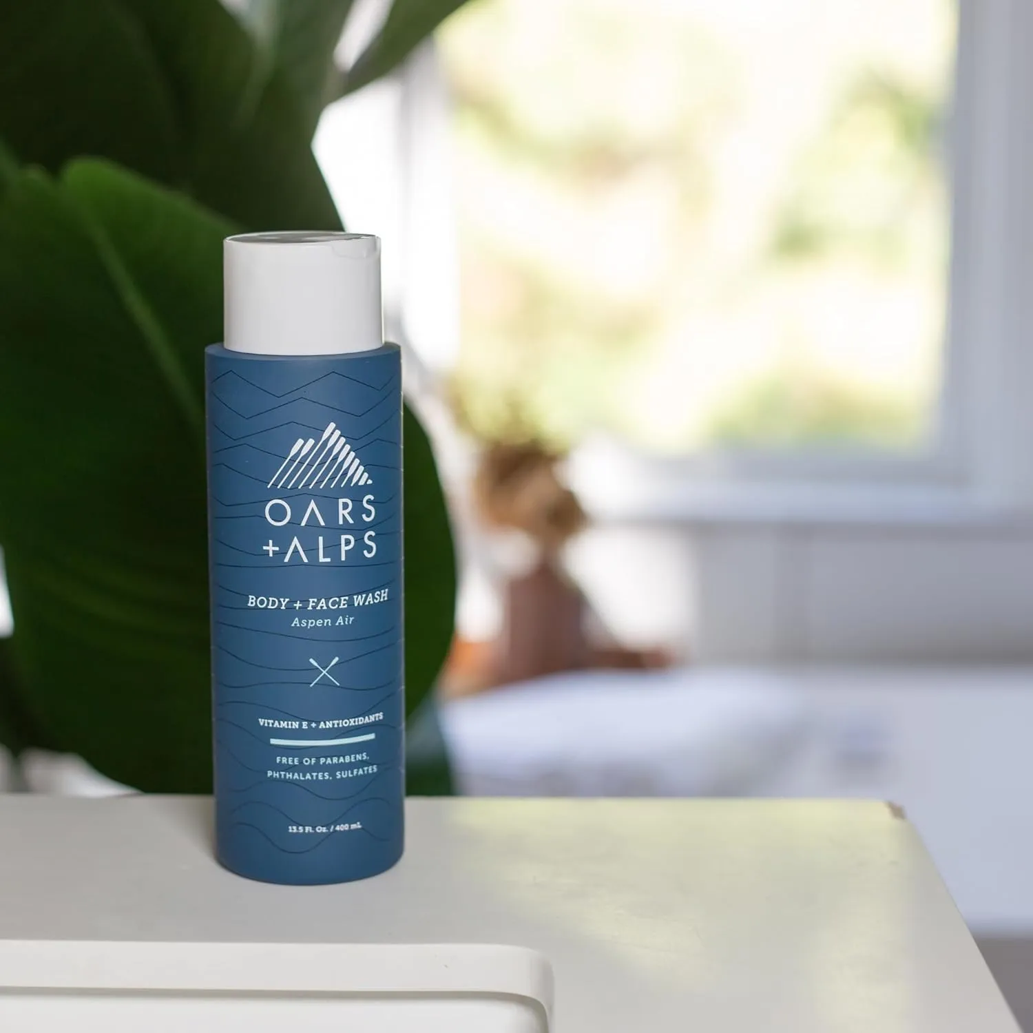 Oars   Alps Mens Moisturizing Body and Face Wash, Skin Care Infused with Vitamin E and Antioxidants, Sulfate Free, Aspen Air, 3 Pack