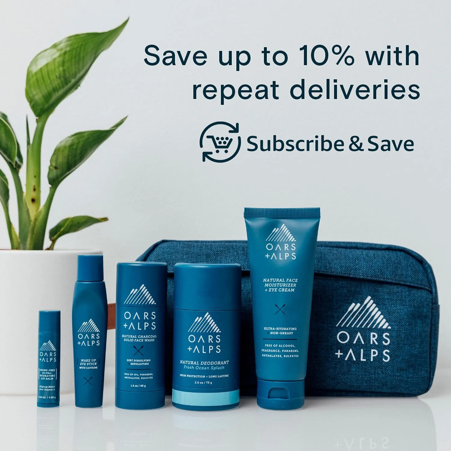 Oars   Alps Mens Moisturizing Body and Face Wash, Skin Care Infused with Vitamin E and Antioxidants, Sulfate Free, Mandarin Woods, 13.5oz, 2 Pack