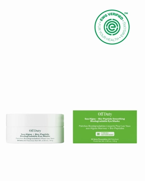 Off Duty Algae   Peptide Smoothing Biodegradable Eye Mask