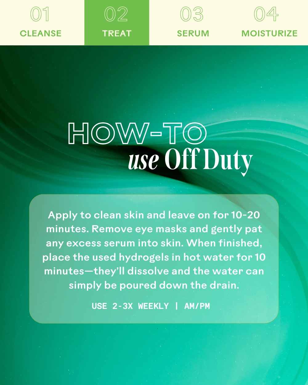 OffDuty™ Sea Algae   Bio-Peptide Smoothing Biodegradable Eye Masks