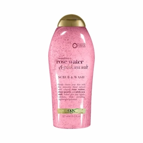OGX Rose Water & Pink Sea Salt Scrub & Wash