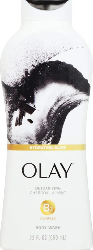 Olay Cleansing Infusion Charcoal   Mint Body Wash, 22 oz