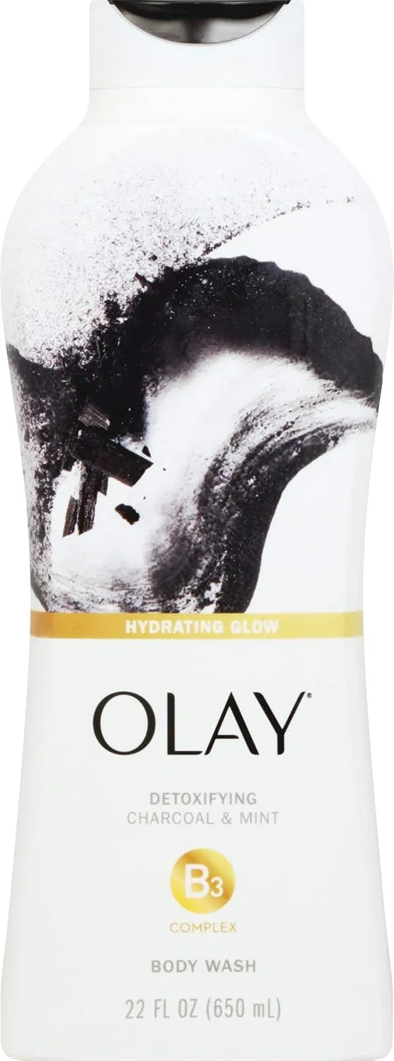 Olay Cleansing Infusion Charcoal   Mint Body Wash, 22 oz
