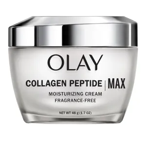 Olay Collagen Peptide Face Moisturizer, Firming Cream for Women, Fragrance-Free, Non-Greasy - Hydrating, Anti-Aging, Anti-Wrinkle, Smoothing of Fine Lines, Tightening Skin Care - Niacinamide, 1.7 Oz