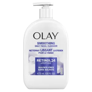 Olay Retinol 24   Peptide Face Wash, Smoothing, Sulfate-Free, 16 oz