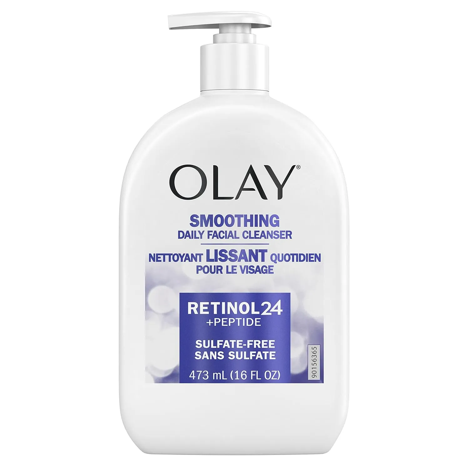 Olay Retinol 24   Peptide Face Wash, Smoothing, Sulfate-Free, 16 oz