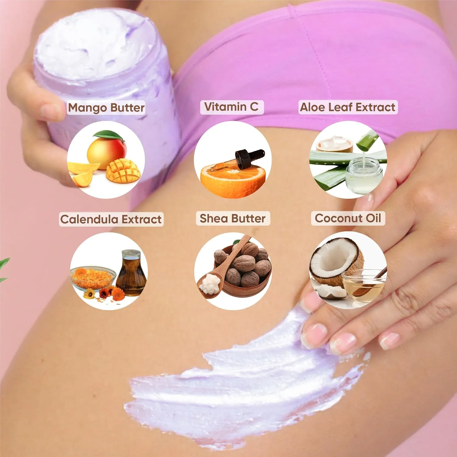 Olivia Beauty Natural Body Scrub for Women – Exfoliating Sugar Scrub for Sensitive Skin, Moisturizing Polish for Bikini Area, Buttocks & Breasts – Gentle Exfoliant for Radiant, Smooth Skin – 8 Oz