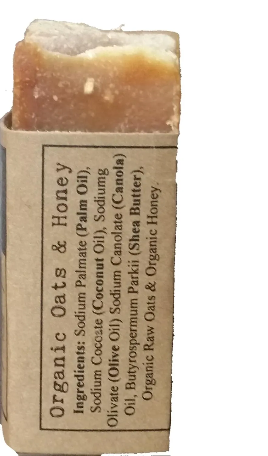 Organic Oats and Honey Handmade Shea Butter Soap, 5oz Bar, Gentle Facial Cleanser, Raw Organic Honey Skin Care (6 Bar Pack FBA, Natural)