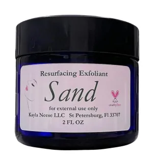 Organic Sand Resurfacing Facial Exfoliant with Oats, 2 FL OZ