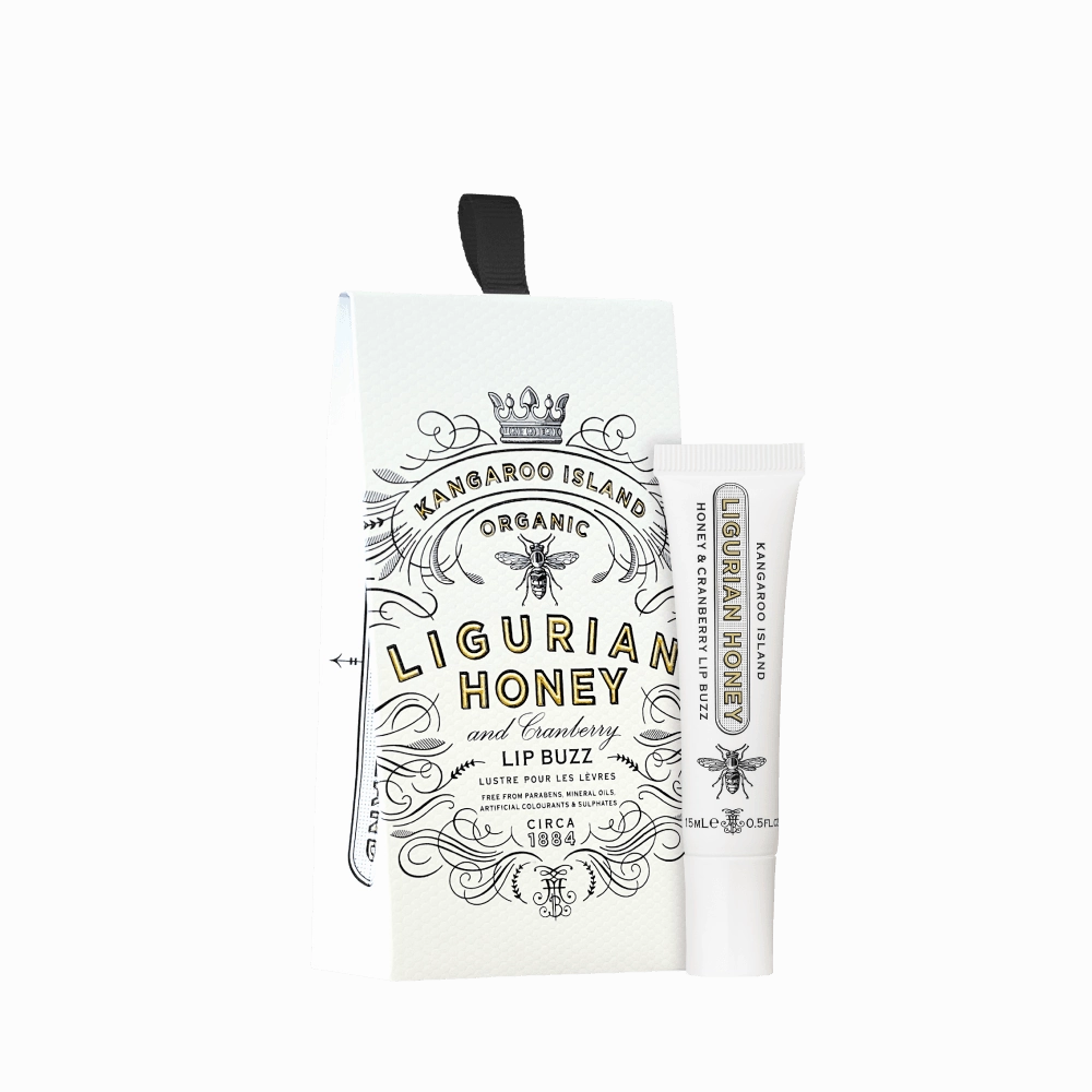Organic Ligurian Honey Lip Lustre Packaged 15ml