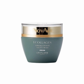Oriflame Sweden Wrinkle Powder Cream 50 ml, Rapid Wrinkle Repair and Regenerating Anti-Aging Face Cream, Anti Wrinkle Novage Ecollage Hydrating Cream