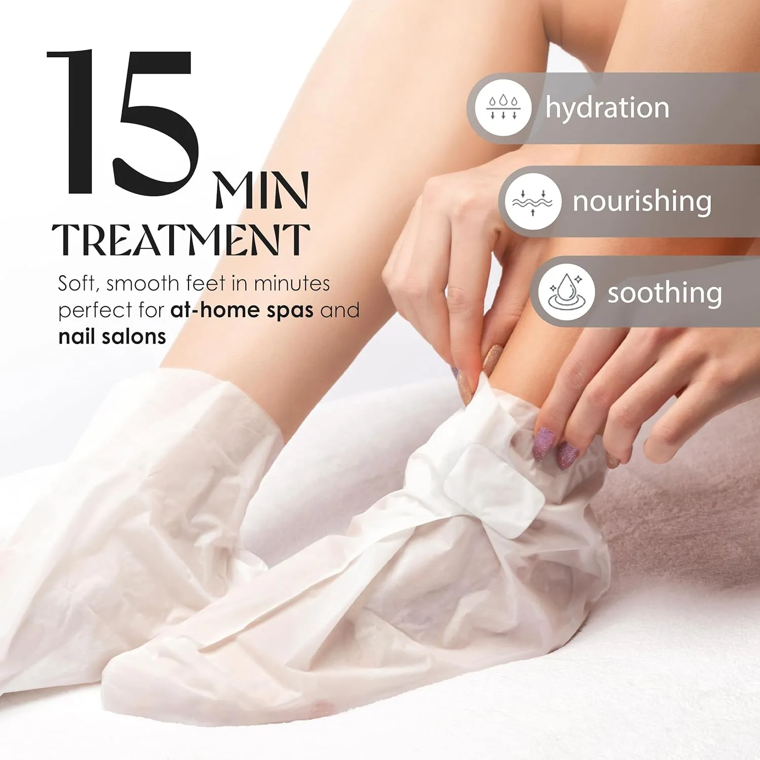 Original Derma Beauty Foot Mask 12 Pairs Detoxifying Charcoal Moisturizing Foot Mask Body Exfoliator Foot Masks Callus Remover Foot Bath Pedicure Supplies for Beauty & Personal Care