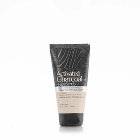 Os; hea He;rbals Activated Charcoal Face Scrub for All Skin Types | For Whitening & Anti Black Heads |Enriched with Licorice Extracts | Paraben, Silicon & Mineral Oil Free - 120g