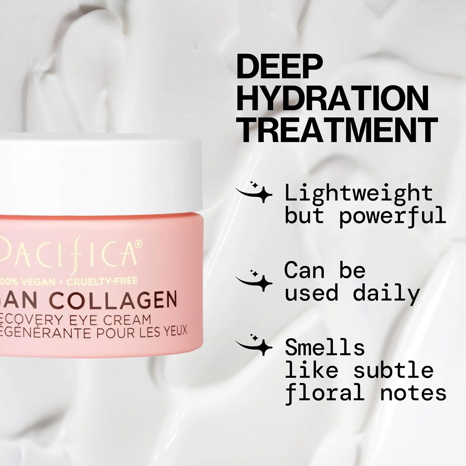Pacifica Beauty, Vegan Collagen Overnight Recovery Eye & Face Cream, Hyaluronic Acid, Caffeine, Vitamin C & E, Hydrating & Moisturizing Skin Care for Aging and Dry Skin, 15ml - 0.5 fl oz