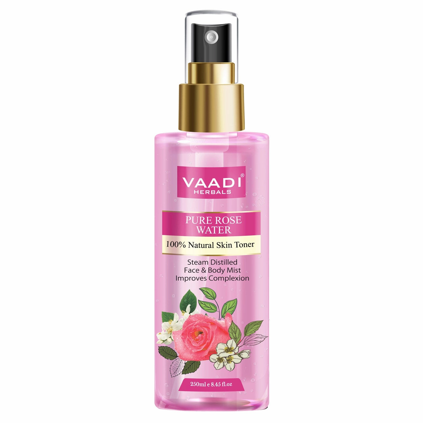 Pack of 2 - Rose Water & Lavender Water - 100% Natural & Pure (250 ml x 2)