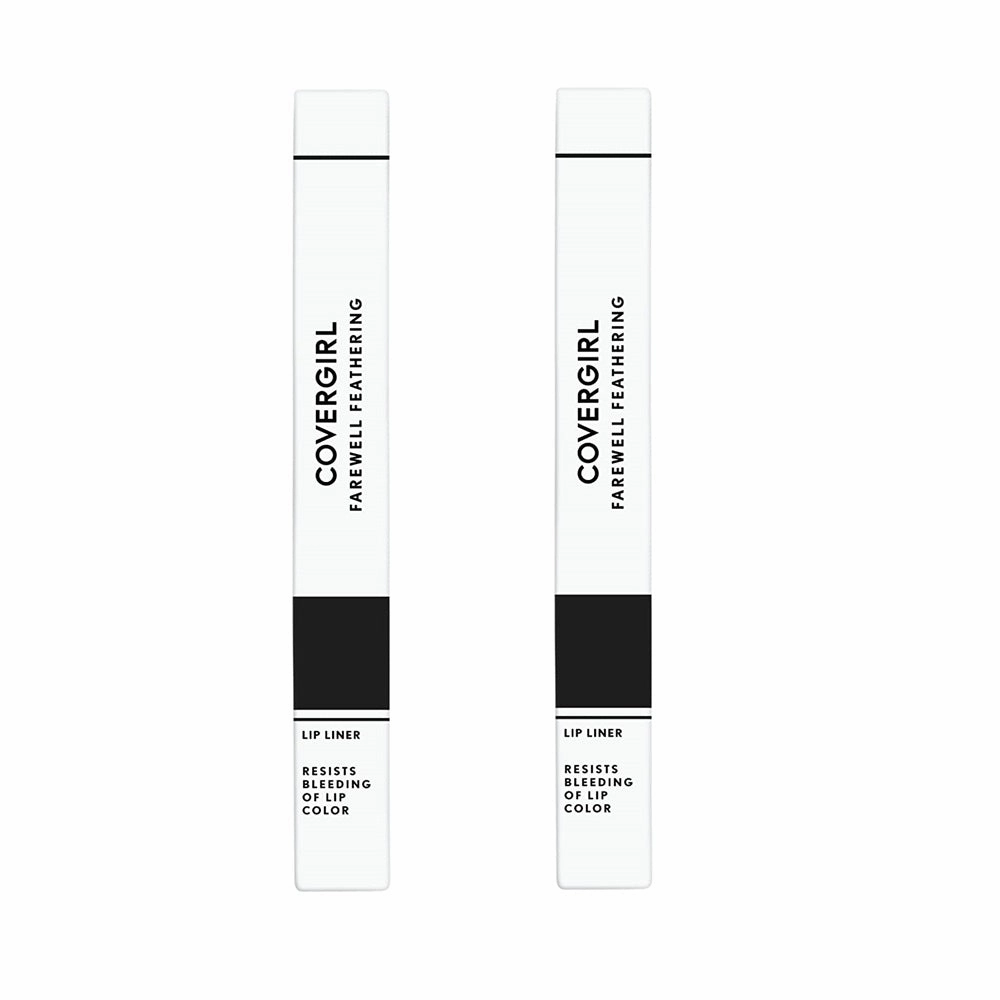 Pack of 2 CoverGirl Farewell Feathering Lip Liner, Clear 100
