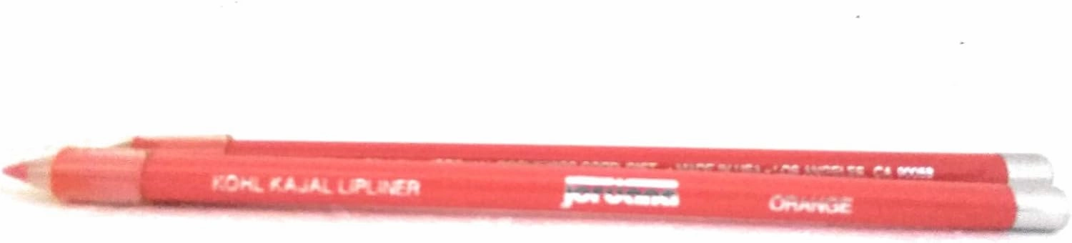 Pack of 2 Jordana Long Pencil LIPLINER (Orange)
