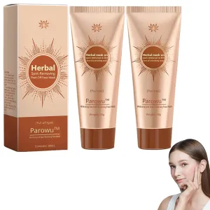 Parowu Spot-Removing Face Mask, Honey Peel Off Face Mask, Parowu Herbal Spots Peel-Off Facial Mask, Natural Herbal Ingredients for All Skin Types (2 Bottle)