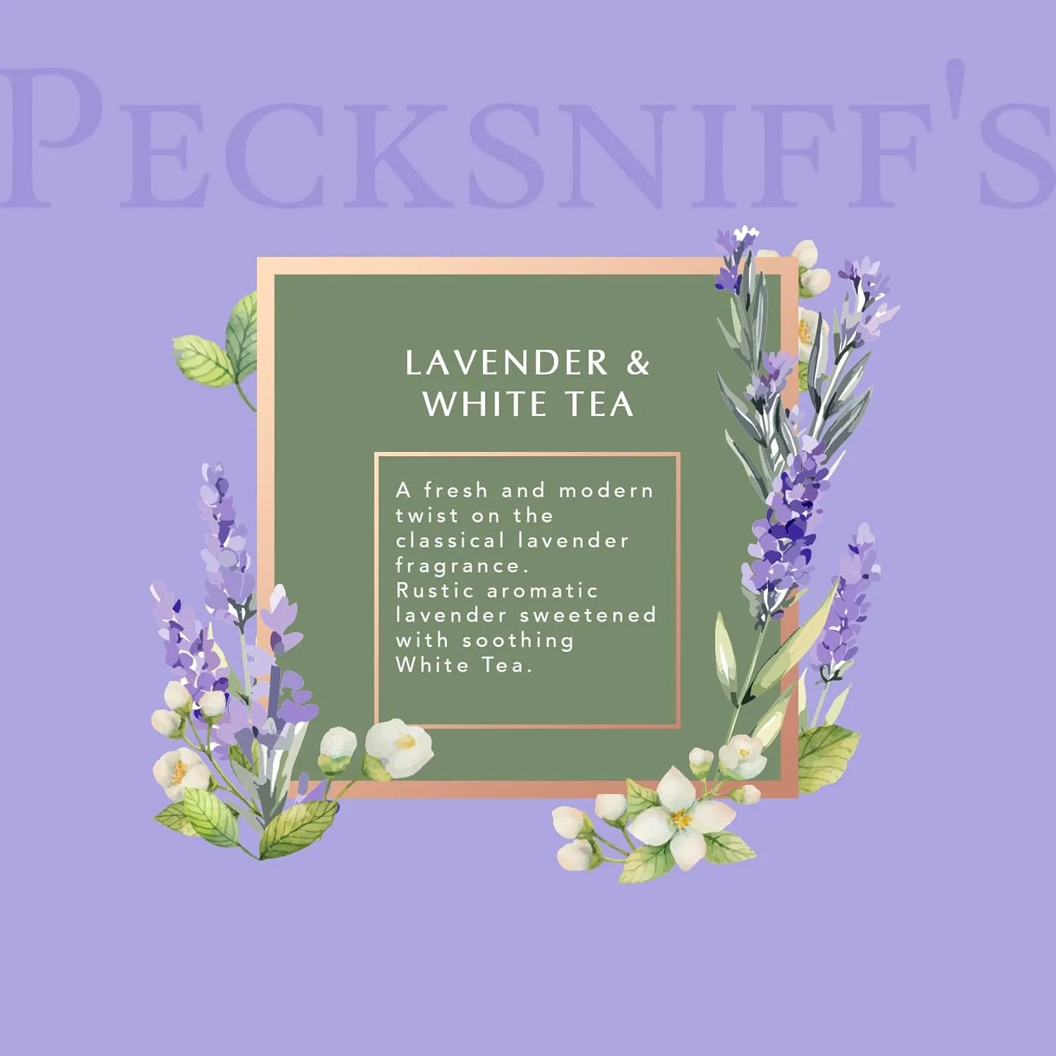 Pecksniff's 33.8 Fluid Oz Shower Gel (Lavender & White Tea) - Gentle Cleanser for Sensitive Skin - Moisturizing & Hydrating - All Natural Cruelty Free Body Wash - Vitamin B Enriched Body Wash