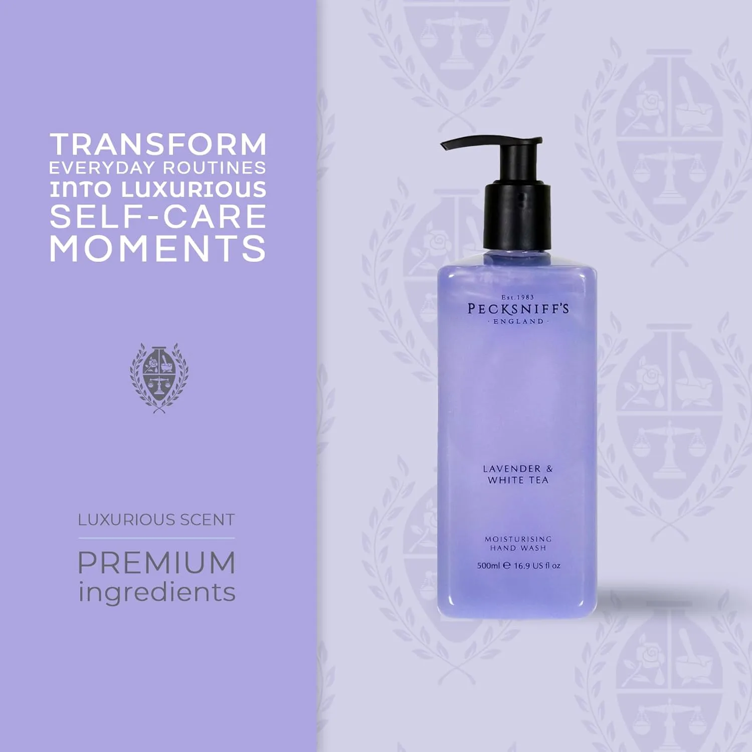 Pecksniff's Classic 500ml Hand Wash Lavender & White Tea