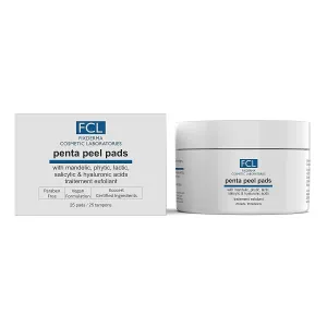 peel pads| Exfoliant | Removes dead cells | Reduces fine lines & wrinkles | Gentle & safe peeling pads| Improves skin texture | Shrinks open pores | Paraben Free | 25 pads