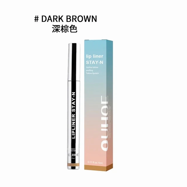 Peel Off Lip Liner Waterproof Long Lasting Liquid Lip Stick Non- Stick Liner Moisturizing Tear Off Lipliner Stain Care