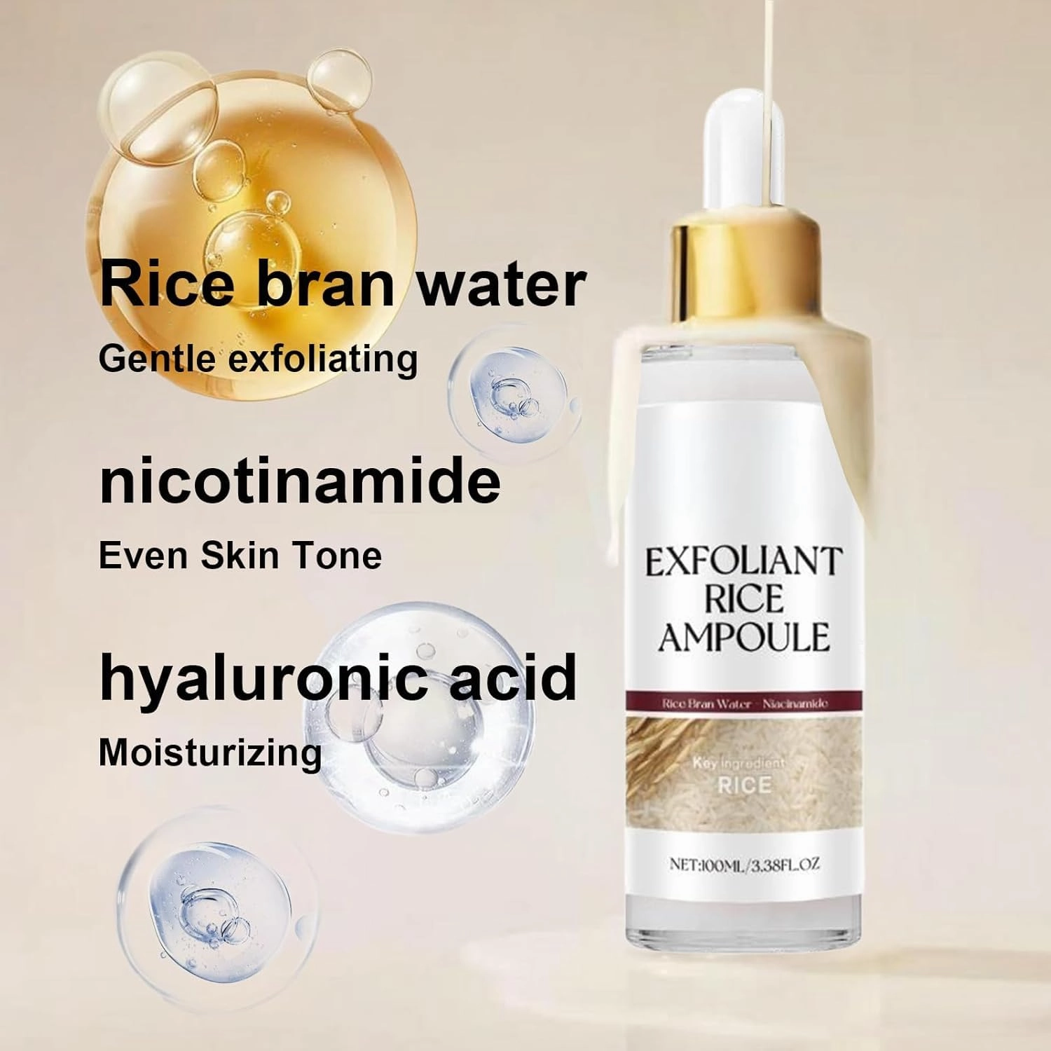 Peel Shot Glow Rice Ampoule Duo, Peel Shot Black Rice Duo, Black and White Rice Exfoliant, Rice Exfoliator for Face, For all Skin. ((White Black))