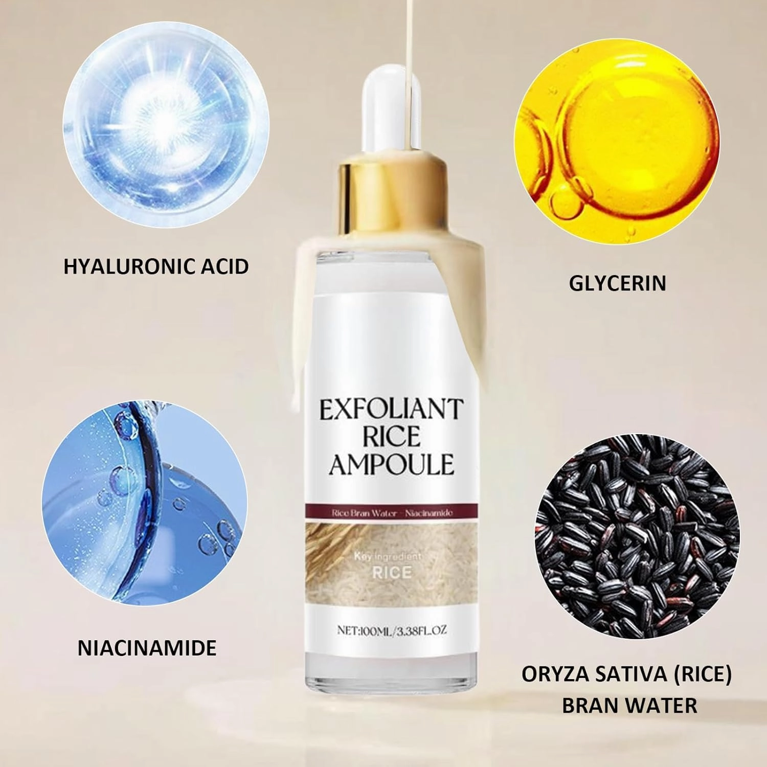 Peel Shot Glow Rice Ampoule Duo, Peel Shot Black Rice Duo, Black and White Rice Exfoliant, Rice Exfoliator for Face, For all Skin. ((White Black))