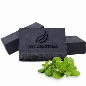 Peppermint Tea Tree Charcoal Soap Bar – Deep Cleansing Face & Body Soap – Natural Detox & Acne Control – Handmade in USA – Organic, Sulfate-Free & Paraben-Free – Pack of 3