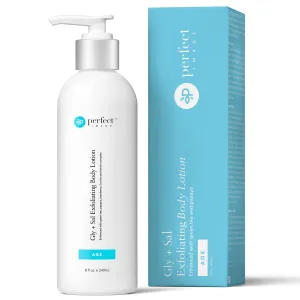 Perfect Image Gly   Sal Exfoliating Body Lotion, 8% Glycolic Acid and 2% Salicylic Acid Lotion Enhanced with Green Tea, Papaya, Bearberry, Licorice and Amino Complex