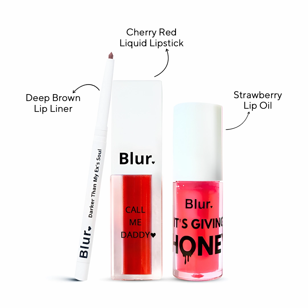 Perfect Lip Kit | Liquid Lipstick   Lip Oil   Lip Liner @999