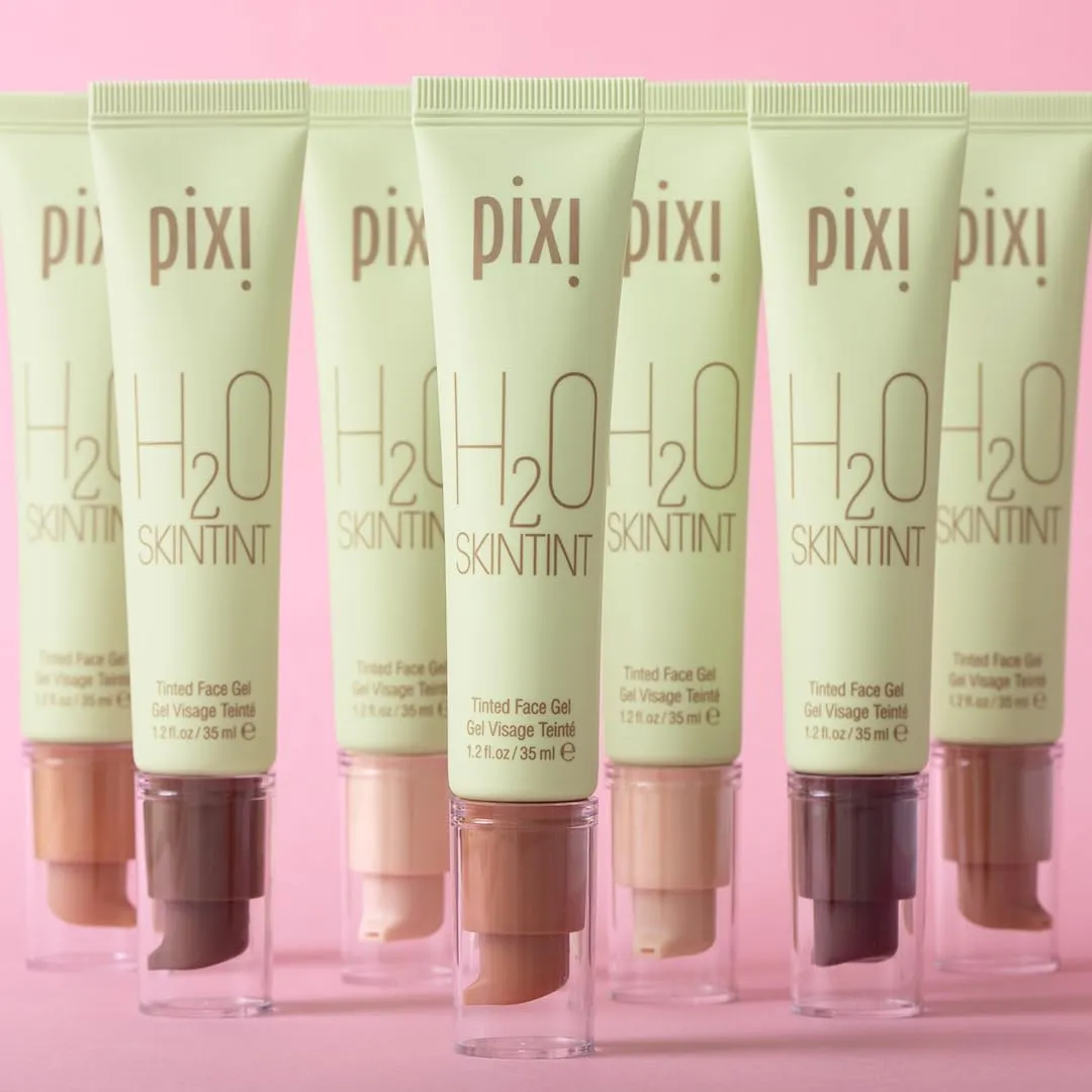 Pixi Beauty H2O SkinTint Tinted Face Gel, 1.2 fl oz / 35 ml, Fair