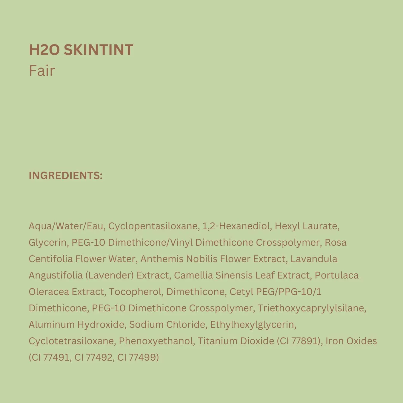 Pixi Beauty H2O SkinTint Tinted Face Gel, 1.2 fl oz / 35 ml, Fair