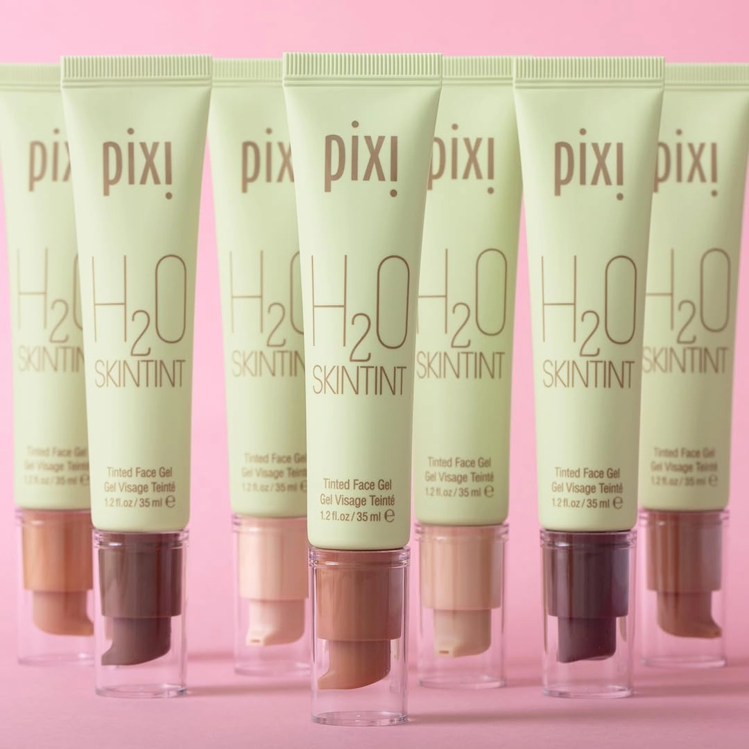 Pixi Beauty H2O SkinTint Tinted Face Gel, 1.2 fl oz / 35 ml, Warm