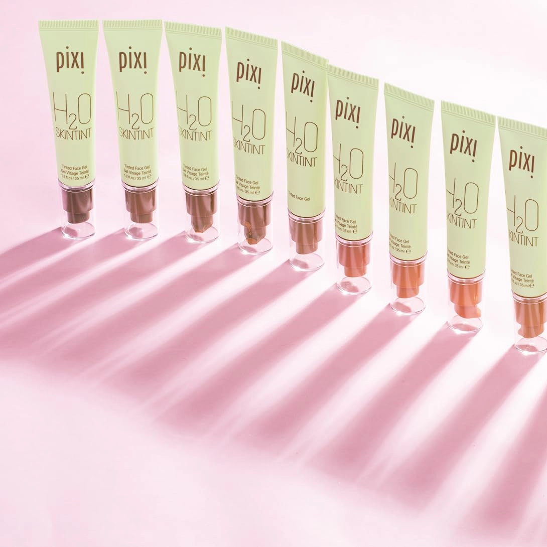 Pixi Beauty H2O SkinTint Tinted Face Gel, 1.2 fl oz / 35 ml, Warm