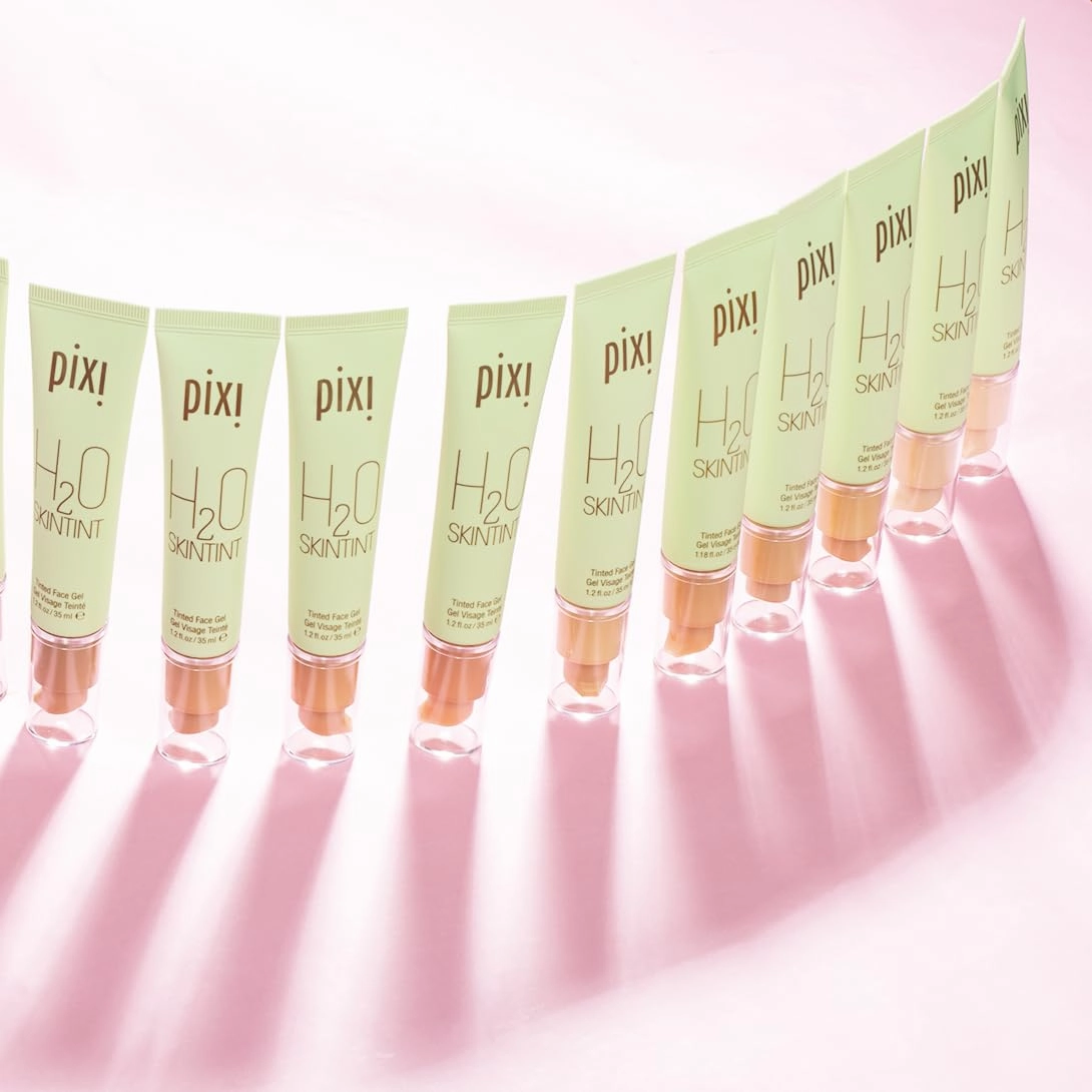 Pixi Beauty H2O SkinTint Tinted Face Gel, 1.2 fl oz / 35 ml, Warm