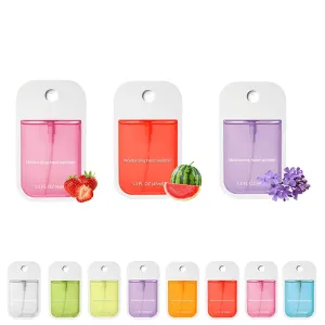 Power Mist Hydrating Hand Sanitizer Spray, Portable Travel-Size Hand Sanitizer Spray,8 Scents, 500-Sprays Each，Suitable for Both Adults and Children (3PCS)