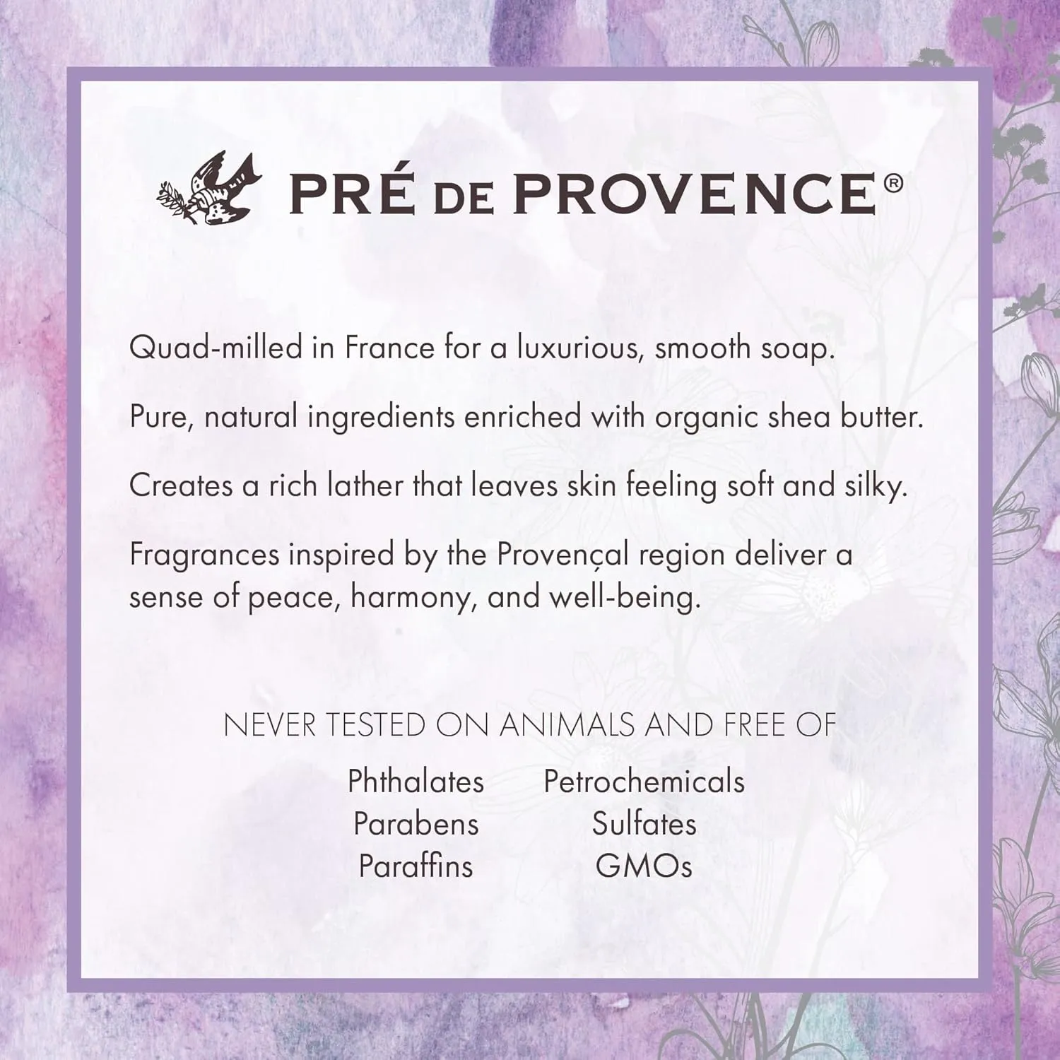 Pre de Provence Artisanal French Soap Bar Enriched with Shea Butter, Honey Almond, 8.8 Ounce