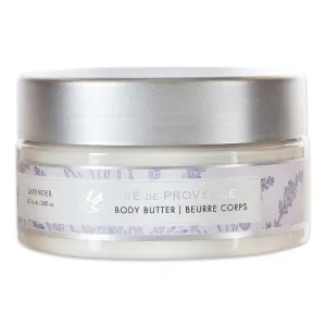 Pre de Provence Collection Shea Butter Enriched Body Butter Soothing & Hydrating Emollient Cream Body Moisturizer for Women, 6.7 Fl Oz, Lavender