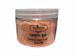 PUMPKIN APPLE Exfoliating Foaming Sugar Body Scrub, 10 oz jar